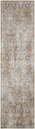 Astra Machine Washable Gold Grey Vintage Polyester Area Rug