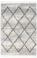 Oslo Shag Silver Grey Shag Polypropylene Area Rug