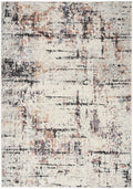 Motion Ivory Multicolor Modern Polyester Area Rug