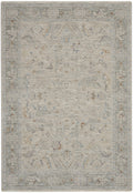Infinite Light Grey Vintage Polyester Area Rug