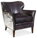 Kato leather Club Chair with Salt Pepper HOH