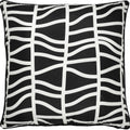 Fieldfare 22 X 22 Outdoor Pillow, Black/ White