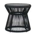 Milano End Table w/ 20" Honed Absolute Granite Insert Top