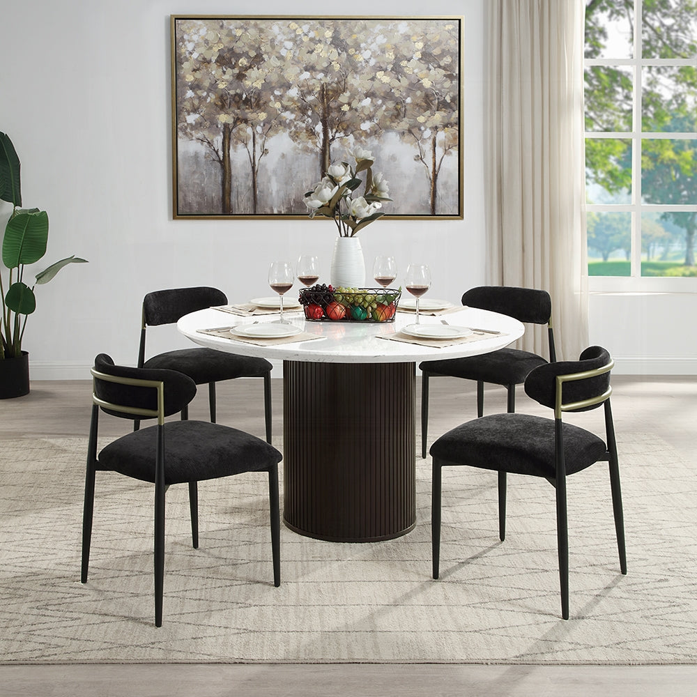 Jaramillo Set of 2 Side Chairs in Black