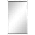 Loutro 36" H x 22" W Wall Mirror, Black