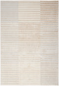 Splash Beige Silver Modern Polypropylene Area Rug