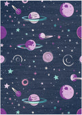 Imagination Black Kids Polyester Area Rug
