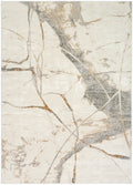 CK073 Compass Ivory Multicolor Modern Polyester Area Rug