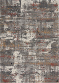 Tangra Grey Multicolor Modern Polyester Area Rug
