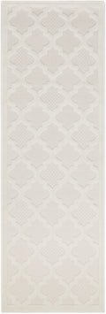 Easy Care Ivory White Modern Polypropylene Area Rug