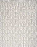 Aloha Grey Tropical Polypropylene Area Rug