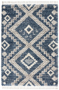 Oslo Shag Denim Blue Shag Polypropylene Area Rug