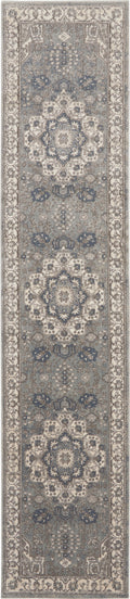 Quarry Grey Ivory Vintage Polypropylene Area Rug