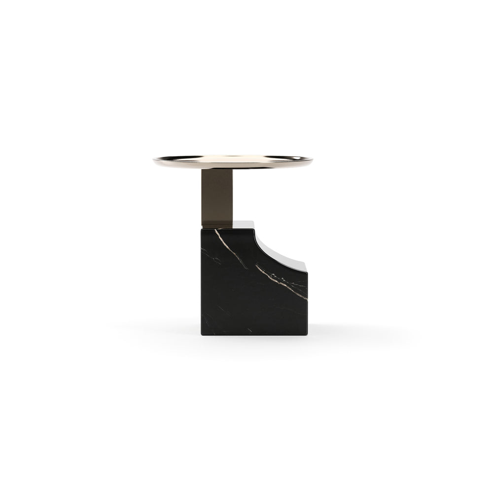Overlap Dark Sectional Accent Table