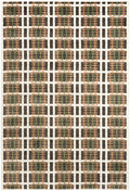 Nordic Charcoal Multicolor Modern Polyester Area Rug