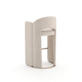 Overlap Bar Stool Ivory