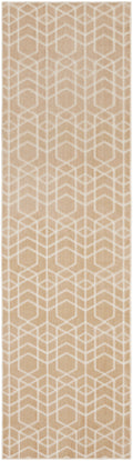 Washable Charm Beige Ivory Modern Polyester Area Rug