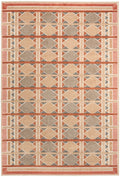 Nordic Rust Multicolor Modern Polyester Area Rug