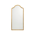 Scalloped Top Mirror - Gold