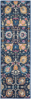 Passion Navy Bohemian Polypropylene Area Rug