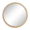 Rita 48" H x 48" W Wall Mirror, Brown