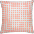 Morane 22 X 22 Outdoor Pillow, Coral/ White