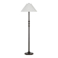 Zyra 67" Tall Matte Dark Bronze Floor Lamp with Tapered Linen Shade