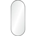 Ammar 60" Tall Oval Wall Mirror, Black
