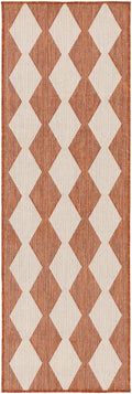 Positano Terracotta Modern Polypropylene Area Rug