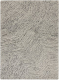 Pure Angles Grey Modern Wool Area Rug