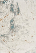 Desire Ivory Grey Blue Modern Polyester Area Rug