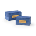Raffia Boxes - Blueberry (S2)