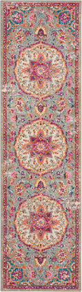 Passion Grey Multicolor Transitional Polypropylene Area Rug