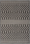 Positano Black Modern Polypropylene Area Rug