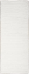 Washable Essentials Ivory Grey Modern Polyester Area Rug
