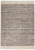 Etched Ivory Grey Contemporary Polypropylene Area Rug