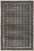 Nordic Black Taupe Art Deco Polyester Area Rug