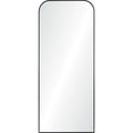 Mandret 72" Tall Irregular Full Length Mirror, Black