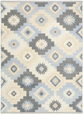 Copenhagen Ivory Navy Modern Wool Area Rug