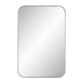 Louvas 36" H x 24" W Wall Mirror, Grey