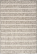 Positano Grey Ivory Modern Polypropylene Area Rug