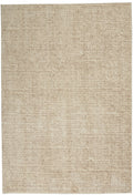 Etched Ivory Beige Contemporary Polypropylene Area Rug