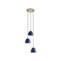 Caterina Triple Pendant - Blue Avio