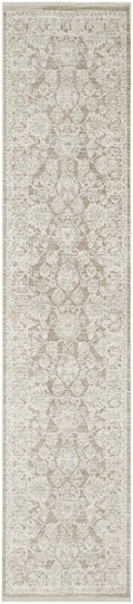 Shadows Ivory Mocha Vintage Polyester Area Rug