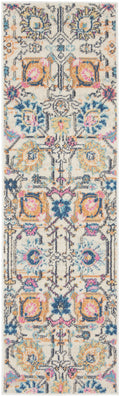 Passion Ivory Multicolor Bohemian Polypropylene Area Rug