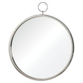 Porto 30" Tall Round Wall Mirror, Grey