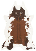 Faux Cowhide Rug – Ivory/Dark Brown, Pet & Child Friendly