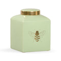 Bee Gracious Ginger Jar - Pistachio