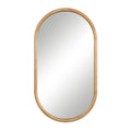 Puno 36" H x 20" W Wall Mirror, Brown