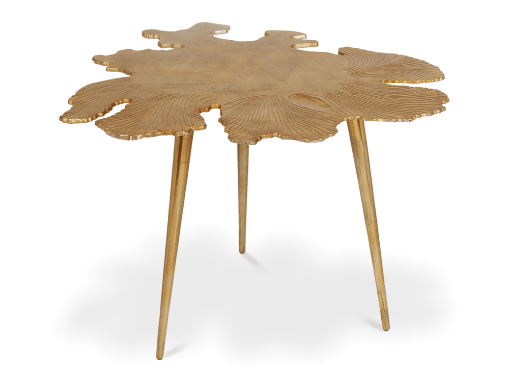 Amoeba Accent Table in Gold